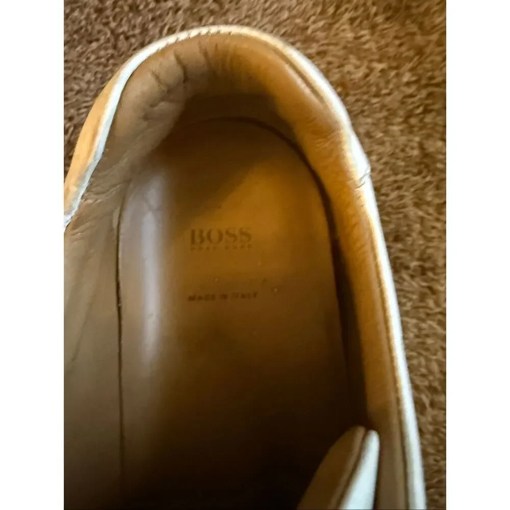 Hugo Boss Mirage Sneaker White Calfskin Leather SZ 42 US 8.5